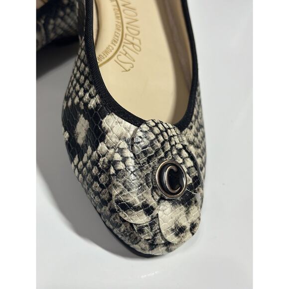 Circus by Sam Edelman Colleen Snake Print Skimmer Ballet Flats Size 6 EUC - Picture 3 of 14